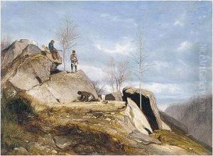 La Chasse Au Furet by Alexandre Gabriel Decamps