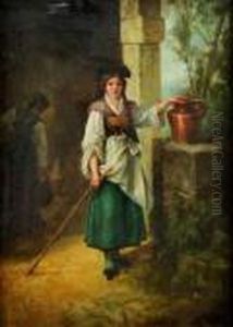 Jeunes Filles A La Fontaine