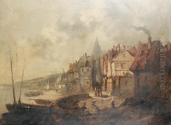 A Coastal Town Scene - view 1