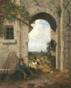 Cour De Ferme by Alexandre Defaux