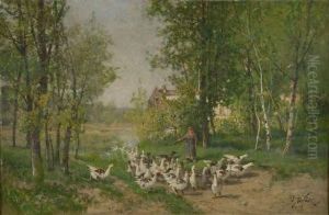 La Gardeuse D'oies
 Sur Sa Toile D'origine