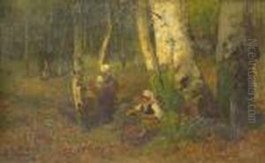 Campesinas Recolectando Frutos by Alexandre Defaux