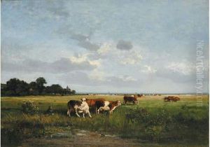 Le Troupeau De Vaches En Normandie, Circa 1875