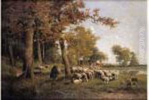 Moutons Au Pre by Alexandre Defaux