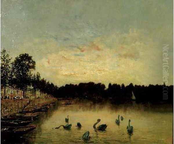 Enghien Au Coucher Du Soleil - view 1