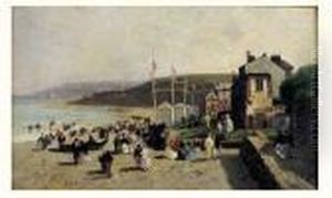 Un Dimanche Sur Une Plage Normande by Alexandre Defaux