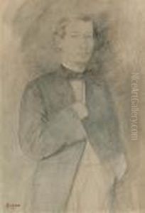 Portrait D'homme (adelchi Morbilli) by Edgar Degas