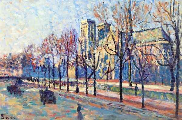 Notre-Dame, View from the Quay Montebello - view 1