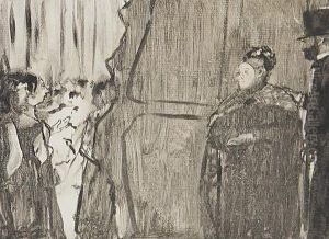 La Famillie De Cardinal by Edgar Degas