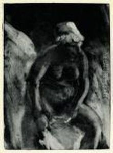 La Toilette, La Cuvette by Edgar Degas