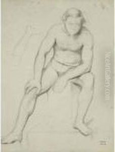 Etude D'homme Nu by Edgar Degas