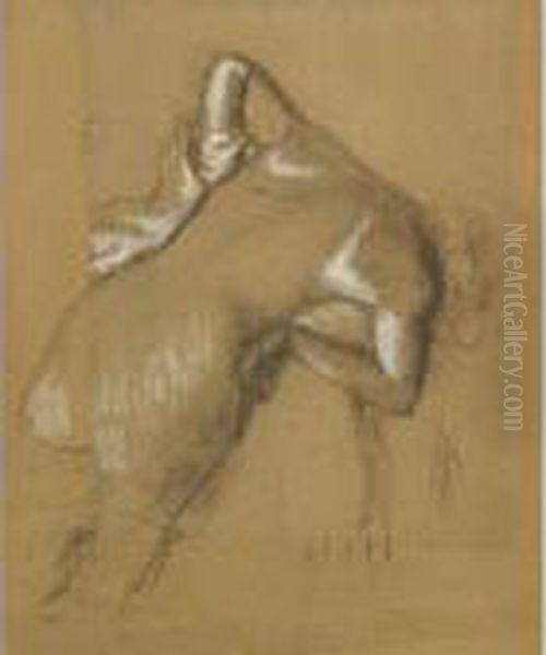 Femme Nue Debout, S'essuyant - view 1