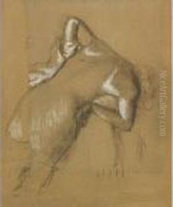 Femme Nue Debout, S'essuyant by Edgar Degas