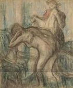La Sortie Du Bain by Edgar Degas