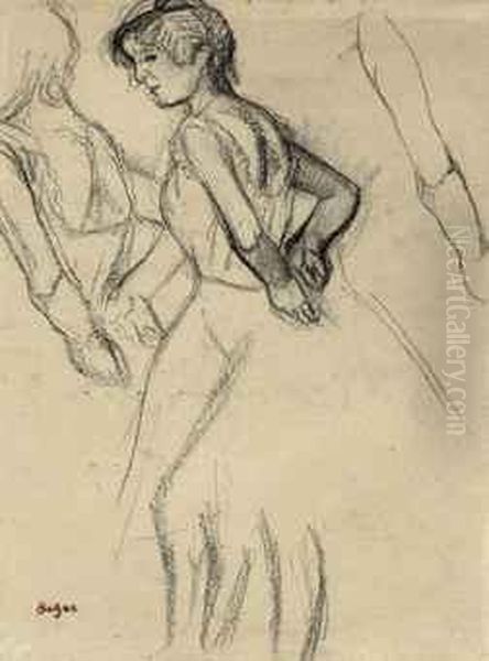 Danseuse Rattachant Sa Ceinture - view 1
