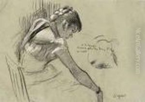 Danseuse Au Repos by Edgar Degas