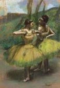Danseuses Jupes Jaunes by Edgar Degas