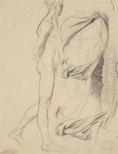 Etudes De Nu Et De Draperie by Edgar Degas
