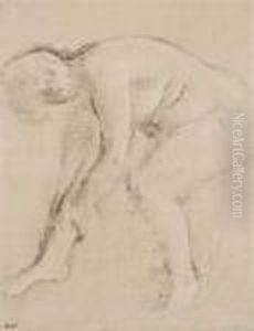 Apres Le Bain, Femme S'essuyant by Edgar Degas
