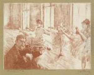 La Classe De Ballet by Edgar Degas