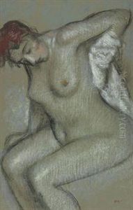 Femme Nue S'essuyant by Edgar Degas