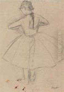 Danseuse Debout, Vue De Dos by Edgar Degas