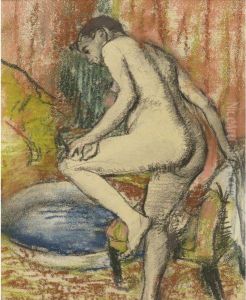 Femme S'essuyant Apres Le Bain by Edgar Degas