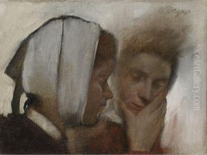 Blanchisseuses Souffrant Des Dents