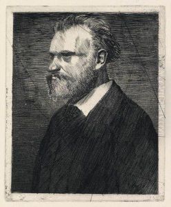 Edouard Manet En Buste by Edgar Degas