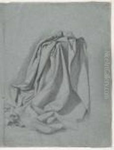 Etude De Drape by Edgar Degas