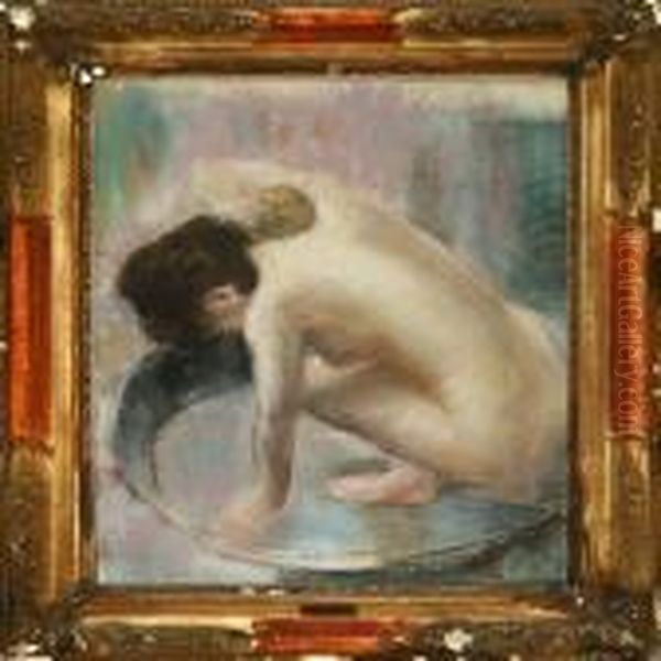 Naken Woman In A Bath - view 1