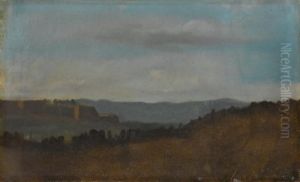 Paysage, Effet Du Soir by Edgar Degas