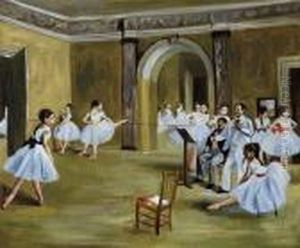 Dance Studio At The Opera by Edgar Degas
