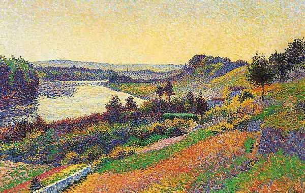 The Seine at Herblay by Maximilien Luce