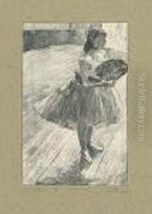 Petit Danseuse A L'eventail. by Edgar Degas