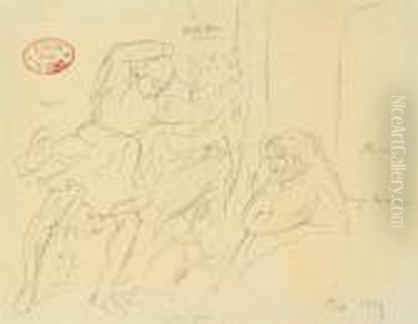 Copy After Gozzoli's "destruction De Sodom" - view 1