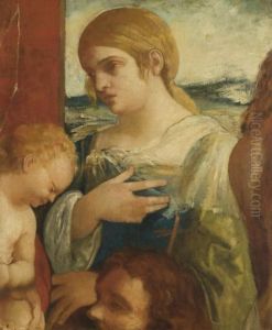 Copie D'apres "la Sainte Famille" De Sebastiano Del Piombo by Edgar Degas