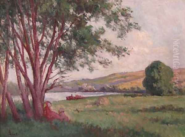 Bord de River, rest near the Bouquet of Trees - view 1