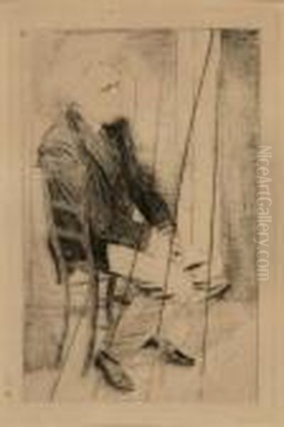 Manet Assis Tourne A Droite - view 1