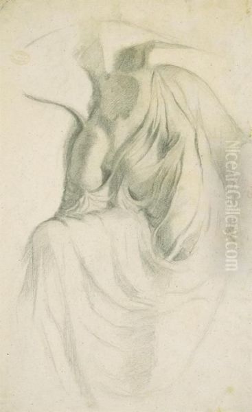 Copie D'apres Le Haut Relief
"nike Attachant Sa Sandale" (recto); Etude Academique (verso) - view 1