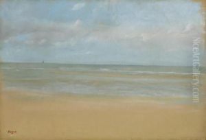 Plage A Maree Basse by Edgar Degas