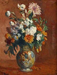 Red Flowers in a Vase
