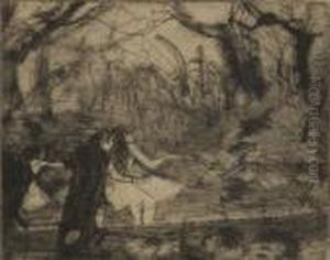 Sur La Scene by Edgar Degas