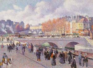 The Seine at Pont Saint-Michel by Maximilien Luce