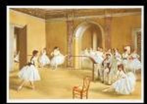 Rehearse (estamp) by Edgar Degas
