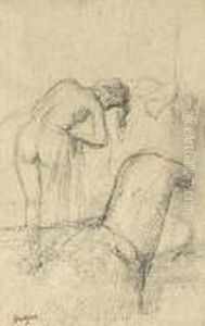 Apres Le Bain, Femme S'essuyant by Edgar Degas
