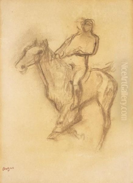 Cavalier
 Avec Le Cachet De L'atelier 'degas' (en Bas A Gauche; Lugt 658) - view 1