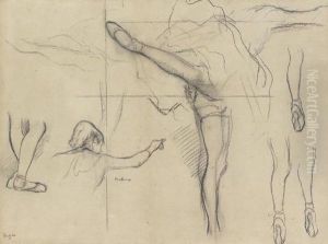 Danseuse--six Croquis by Edgar Degas