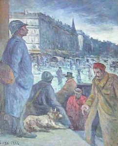 Soldiers in Paris by Maximilien Luce