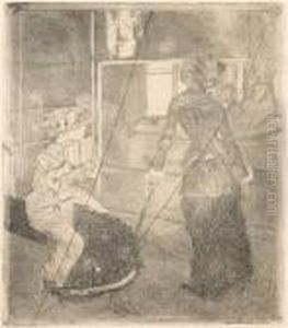 Mary Cassatt Au Louvre, Musee Des Antiques